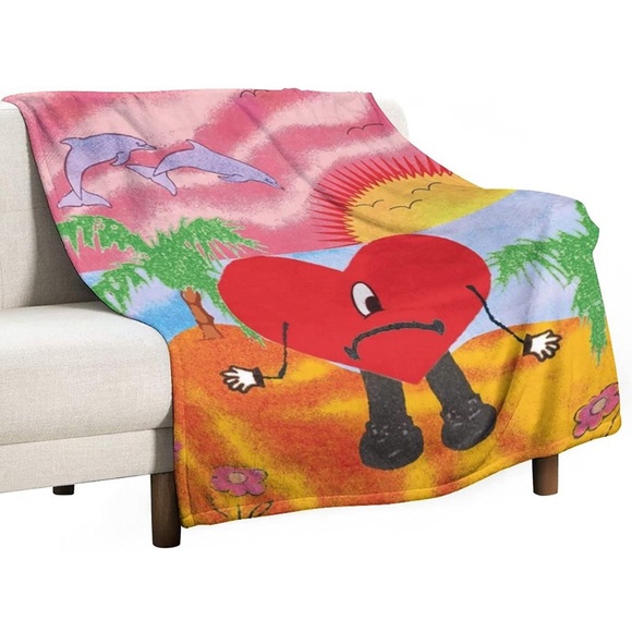 Bad bunny blanket 50x40 - Picture 1 of 3